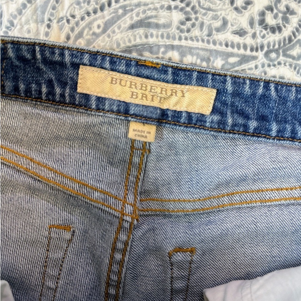 Burberry Brit Slim High Rise Ankle Jeans Womens Size 30 Blue designer denim - Picture 10 of 11